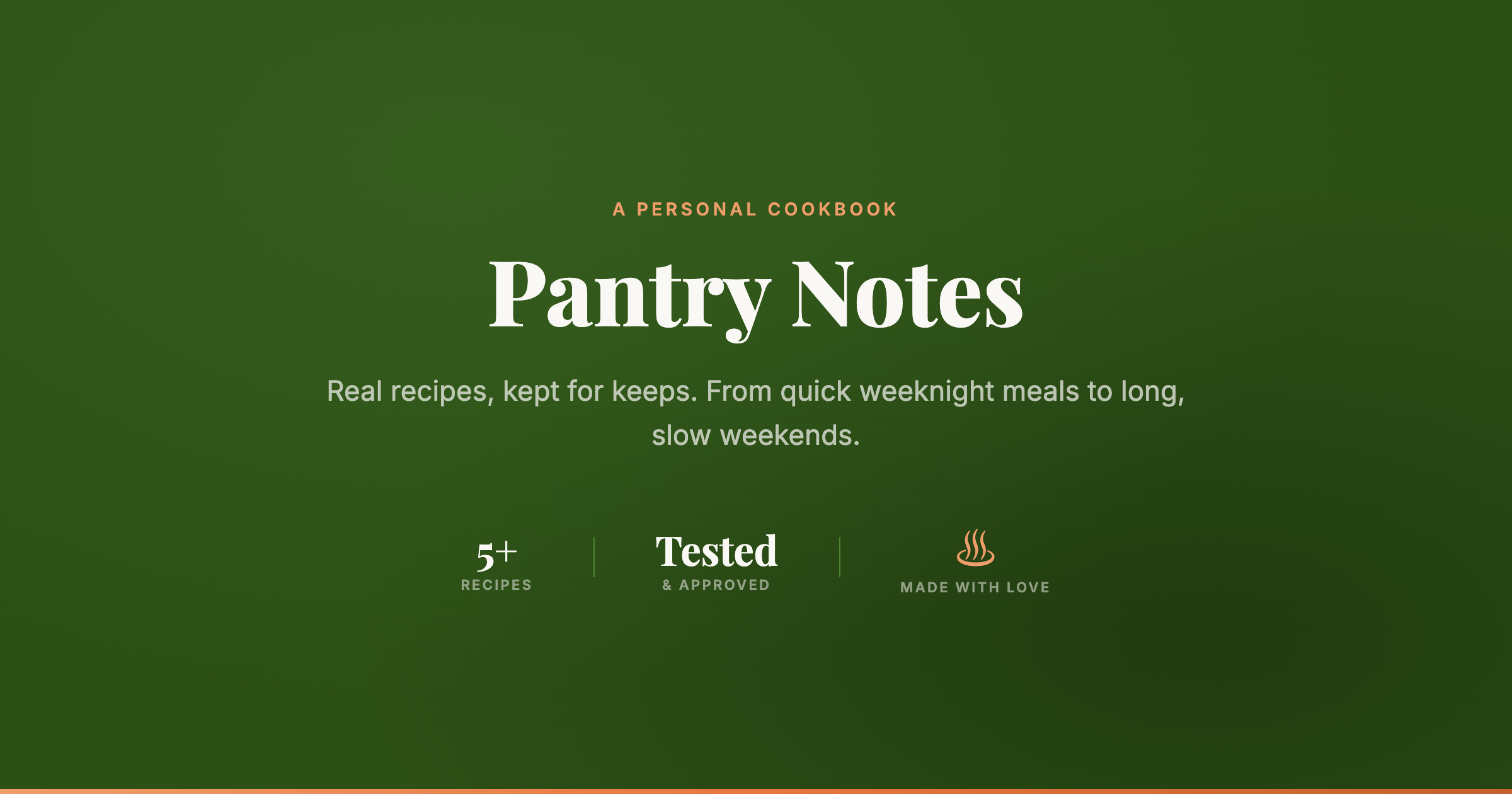 PantryNotes - My Personal Recipe Collection